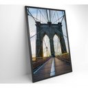 Ver imagem 4 de Quadro Ponte Do Brooklyn Pôr Do Sol 80x120 Cm Vidro Impresso