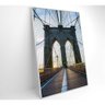 Quadro Ponte Do Brooklyn Pôr Do Sol 80x120 Cm Vidro Impresso - 2