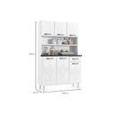 Ver imagem 4 de Kit de Cozinha Compacta Rubi Smart c/ 6 Portas e 1 Gaveta Branco - Telasul
