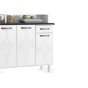 Ver imagem 7 de Kit de Cozinha Compacta Rubi Smart c/ 6 Portas e 1 Gaveta Branco - Telasul