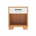 Ver imagem 2 de Mesa de Cabeceira 1 Gaveta com Nicho MDF Amadeirado