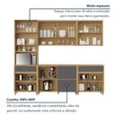 Ver imagem 5 de Cozinha 5 Peças Condessa 11 Portas 100% MDF Cinza/Carvalho Titânio