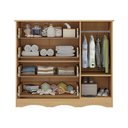 Ver imagem 5 de Cômoda Infantil 95cm 1 Porta com Vidro e 4 Gavetas Doçura Multimóveis Mp4494 Madeirado/off White