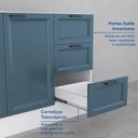 Ver imagem 7 de Cozinha Compacta Planejada 4 Peças 3 Aéreos 1 Balcão Soho CabeCasa MadeiraOriginals Azul/Branco