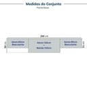 Ver imagem 3 de Cozinha Compacta Planejada 4 Peças 3 Aéreos 1 Balcão Soho CabeCasa MadeiraOriginals Azul/Branco
