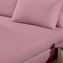Ver imagem 2 de Lençol Buettner Queen Malha 100% Algodão Basic Liso com Elástico Rose Blush