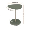 Ver imagem 3 de Mesa De Apoio Lateral 100% Mdf Com Pés Em Metal Bel Artely Menta