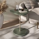 Ver imagem 1 de Mesa De Apoio Lateral 100% Mdf Com Pés Em Metal Bel Artely Menta