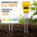 Ver imagem 2 de Medidor de Solo Umidade Ph e Luz Solar para Plantas [3 em 1]