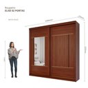Ver imagem 3 de Guarda-Roupa Casal Elise 2 Portas de Correr 4 Gavetas com Espelhos 100 MDF Pm Home