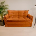 Ver imagem 4 de Sofá Small 3 Lugares Fixo 160cm Cobre Suede Conforto Herrero 110kg 36kg