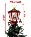 Ver imagem 5 de Ponteira com Movimentos para Árvore Natal Noel Renas Som Luz