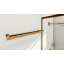 Ver imagem 2 de Kit de Acessórios para Banheiro com 3 Peças em Aço Inox Dourado Linha Larissa com Toalheiro Duplo