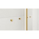 Ver imagem 4 de Kit de Acessórios para Banheiro com 3 Peças em Aço Inox Dourado Linha Larissa com Toalheiro Duplo