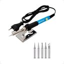 Ver imagem 4 de Kit Ferro de Solda Soldar Ajustável 60w e Estanho 127/220v Voltagem:220v;modelo:pro-fsdo240