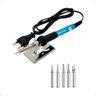 Kit Ferro de Solda Soldar Ajustável 60w e Estanho 127/220v Voltagem:220v;modelo:pro-fsdo240 - 4
