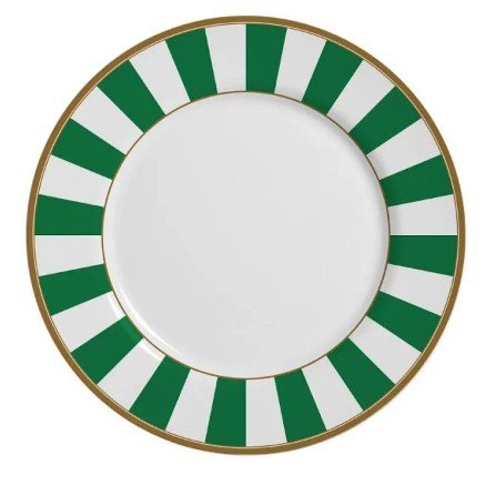 Prato de Sobremesa Stripes Ø21cm Verde Alianza