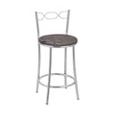 Ver imagem 1 de Kit 2 Banquetas Cromadas Assento Espuma D15 Treparoni Marrom