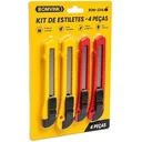 Ver imagem 1 de Kit 4 Estiletes Profissionais Bomvink Aço Carbono Artesanato