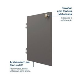 Estante Multiuso Livreiro 3 Módulos 10 Portas 2 Kit Prateleira Frame Cabecasa MadeiraMadeira - 6