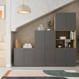Estante Multiuso Livreiro 3 Módulos 10 Portas 2 Kit Prateleira Frame Cabecasa MadeiraMadeira - 1