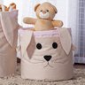 Kit Cesto Organizador de Brinquedos e Roupas Sujas Dobrável Infantil Mais que Baby Coelha - 3