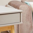 Ver imagem 6 de Mesa Escrivaninha Retro Madeira 2 Gavetas Wanda Idimex