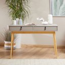 Ver imagem 1 de Mesa Escrivaninha Retro Madeira 2 Gavetas Wanda Idimex