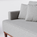 Ver imagem 4 de Sofá 3 Lugares Living Fixo Doha 1,80m em Linho:cinza Seixo