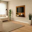 Ver imagem 7 de Painel para Tv até 32 Polegadas Ripado com Prateleira Off White