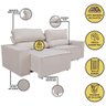 Sofá Retrátil/reclinável 1,50m Confortável Balaqui Decor  - 4