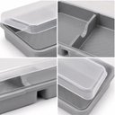 Ver imagem 4 de Organizador para Geladeira Porta Frios Duplo Elloplas Multiuso Polipropileno Livre de Bpa Cozinha