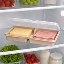 Ver imagem 1 de Organizador para Geladeira Porta Frios Duplo Elloplas Multiuso Polipropileno Livre de Bpa Cozinha