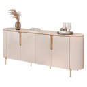 Ver imagem 2 de Buffet Aparador para Sala 4 Portas 196cm Lena D04 Off White - Mpozenato