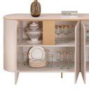 Ver imagem 7 de Buffet Aparador para Sala 4 Portas 196cm Lena D04 Off White - Mpozenato
