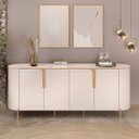 Ver imagem 6 de Buffet Aparador para Sala 4 Portas 196cm Lena D04 Off White - Mpozenato