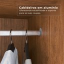 Ver mais imagens de Guarda-Roupa Casal com Espelho 6 Portas 2 Gavetas com Pés Napoli