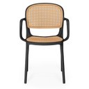 Ver imagem 5 de Kit 10 Cadeiras de Jantar Roma Prática com Braços para Sala e Cozinha - Preto