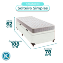 Ver imagem 3 de Cama Box Bau + Colchão Solteiro D23 D23 Inducol
