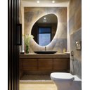 Ver imagem 5 de Espelho orgânico decorativo iluminado com led quente 55x77cm