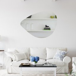 Espelho orgânico decorativo iluminado com led quente 55x77cm - 10 Espelho orgânico decorativo iluminado com led quente 55x77cm - 10