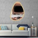 Ver mais imagens de Espelho orgânico decorativo iluminado com led quente 55x77cm