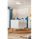 Ver imagem 1 de Berço Qencanto Retrô Qmovi Branco Acetinado + Colchão Gazin