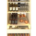 Ver imagem 3 de Cristaleira Bar Adega Prisma Reflecta Led Off White Dourado - Gelius