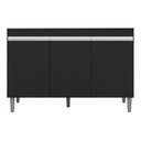 Ver imagem 1 de Balcão de Pia Manu 120 Cm Preto Fosco - Ajl