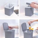 Ver imagem 4 de Conjunto Escorredor de Louças Pratos e Lixeira 2,5l ou para Pia ou Bancada Chumbo