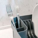 Ver imagem 3 de Conjunto Escorredor de Louças Pratos e Lixeira 2,5l ou para Pia ou Bancada Chumbo