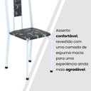 Ver mais imagens de Conjunto Sala de Jantar com 4 Cadeiras Lívia Branco/Preto/Marrom
