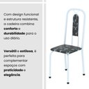 Ver imagem 7 de Conjunto Sala de Jantar com 4 Cadeiras Lívia Branco/Preto/Marrom