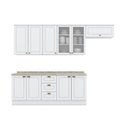 Ver imagem 5 de Cozinha Compacta 5 Peças com Aéreo 3 Portas com Vidro Amy Casa 812
